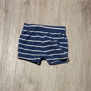 Little Nutmeg Striped Blue Kids Shorts